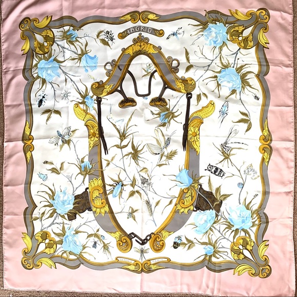 Hermes | Accessories | Soldherms Ingrid Silk Xl Insect Floral Scarf |  Poshmark